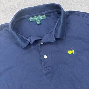 Masters Collection Polo Shirt Mens M Navy Blue Augusta National Golf Preppy